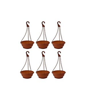 Sy-5735 Askılı Aranjman Balkon Saksı No 0 Kahverengi 6 Adet