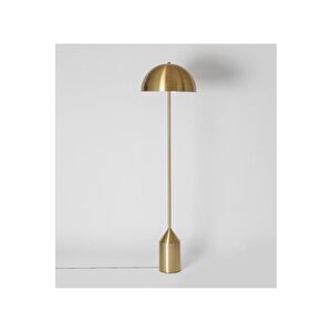 Modern Tasarım Mars Lambader Mushroom Ayaklı Abajur Eskitme Gold Sarı