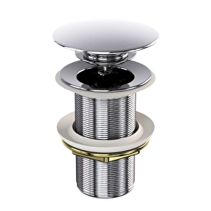 Krom Lavabo Süzgeçi Su Taşma Deliksiz 6190-0001 Üst Grup
