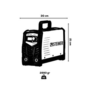 Steiner Alman Mma-200 Amper Profesyonel Dijital Göstergeli İnverter Kaynak Makinesi