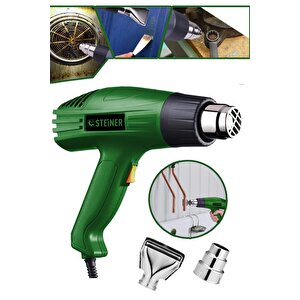 Germany Technology 3000 Watt 2 Kademeli Çelik Rezistans Profesyonel Sıcak Hava Isı Tabancası