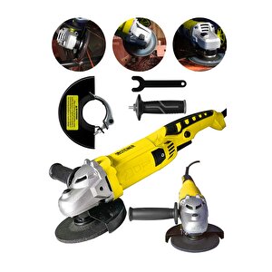 Alman 3000 W 6 Kademe Devir Ayarli Sjs Metal Şanzıman Demir Metal Kesme Taşlama Makinesi 125 Mm
