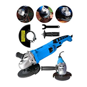 Alman 3000 W 6 Kademe Devir Ayarli Sjs Metal Şanzıman Demir Metal Kesme Taşlama Makinesi 125 Mm