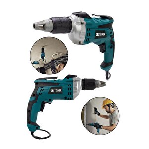 Alman 900 Watt Profesyonel Alçıpan Vidalama Tabancası 90 Nm