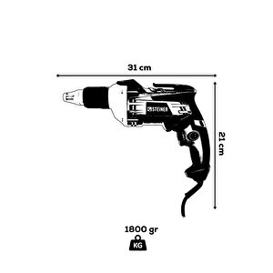 Steiner Alman 900 Watt Profesyonel Alçıpan Vidalama Tabancası 90 Nm