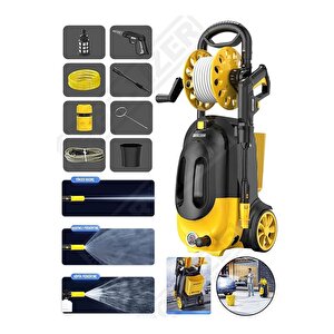 Alman 180-200 Bar Maxstar Series Çelik Şanzuman Yüksek Basınçlı Bahçe Oto Yıkama Makinesi