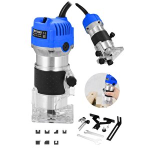 Germany Technology 3000 W 6 Kademe Devir Ayarlı Formika Traşlama Freze Makinesi 6 Mm Pens Mv