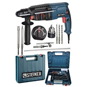 Germany Technology 3000 Watt Darbeli Matkap Kırıcı Delici Hilti + 1 Adet Mandren + 5 Adet Uç