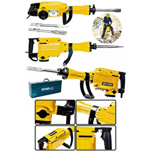 Alman Profesyonel 5200 Watt 16 Kg 58 J Kırıcı Delici Hilti 65mm Sarı + Kesici Ve Kırıcı Uç