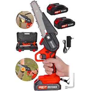 Alman 128 Vf 10 Ah Çelik Şanzuman Akülü Dal Kesme Budama Testere Bıçkı Makinesi 15 Cm