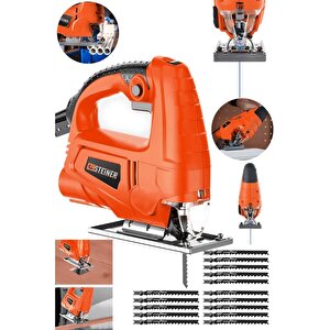 4000 W Sjs Metal Şanzıman 6 Kademe Devirli Bakır Sargılı Dekupaj Testere Makinesi 15uç