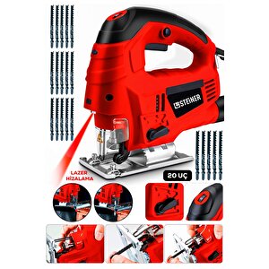 Alman 4600 W Lazerli Sjs Metal Şanzuman 6 Kademe Devirli Pandül Ayarlı Dekupaj Testere Makinesi 20uç