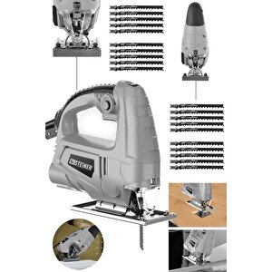 Alman 4000 W Sjs Metal Şanzıman 6 Kademe Devirli Bakır Sargılı Dekupaj Testere Makinesi 20uç