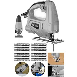 Alman 4000 W Sjs Metal Şanzıman 6 Kademe Devirli Bakır Sargılı Dekupaj Testere Makinesi 20uç