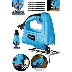 Alman 4000 W Sjs Metal Şanzuman 6 Kademe Devirli Bakır Sargili Dekupaj Testere Makinesi 5uç
