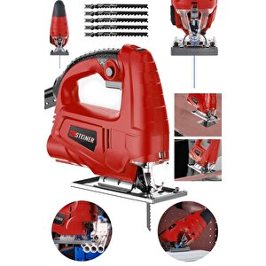 Alman 4000 W Sjs Metal Şanzuman 6 Kademe Devirli Bakır Sargili Dekupaj Testere Makinesi