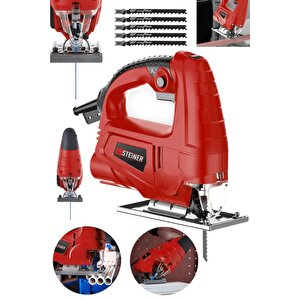 Alman 4000 W Sjs Metal Şanzuman 6 Kademe Devirli Bakır Sargili Dekupaj Testere Makinesi