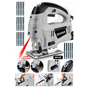 Alman 4600 W Lazerli Sjs Metal Şanzuman 6 Kademe Devirli Pandül Ayarlı Dekupaj Testere Makinesi 20uç