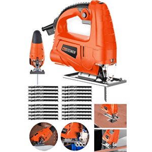Alman 4000 W Sjs Metal Şanzıman 6 Kademe Devirli Bakır Sargılı Dekupaj Testere Makinesi 20uç