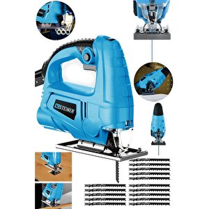 Alman 4000 W Sjs Metal Şanzıman 6 Kademe Devirli Bakır Sargılı Dekupaj Testere Makinesi 15uç