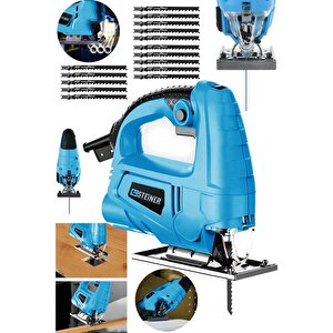 Alman 4000 W Sjs Metal Şanzıman 6 Kademe Devirli Bakır Sargılı Dekupaj Testere Makinesi 15uç