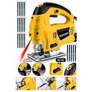 Alman 4600 W Lazerli Sjs Metal Şanzuman 6 Kademe Devirli Pandül Ayarlı Dekupaj Testere Makinesi 20uç