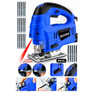 Alman 4600 W Lazerli Sjs Metal Şanzuman 6 Kademe Devirli Pandül Ayarlı Dekupaj Testere Makinesi 20uç