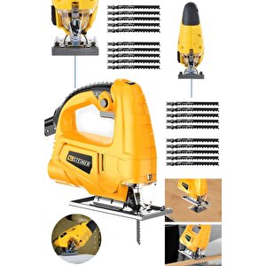 Alman 4000 W Sjs Metal Şanzıman 6 Kademe Devirli Bakır Sargılı Dekupaj Testere Makinesi 20uç