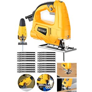Alman 4000 W Sjs Metal Şanzıman 6 Kademe Devirli Bakır Sargılı Dekupaj Testere Makinesi 20uç