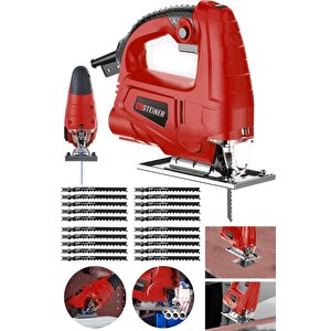 Alman 4000 W Sjs Metal Şanzıman 6 Kademe Devirli Bakır Sargılı Dekupaj Testere Makinesi 20uç