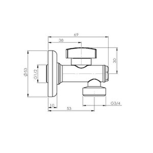 Filtreli Çamaşır Musluğu Krom 6170-0002