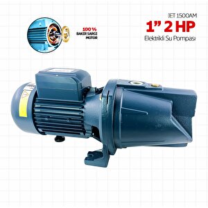 İbeltech Jet1500ah 2hp Bakır Sargılı 1'' 55 Metre Dik Basar Jet Pompa
