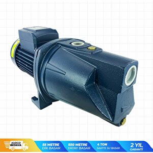 İbeltech Jet1500ah 2hp Bakır Sargılı 1'' 55 Metre Dik Basar Jet Pompa