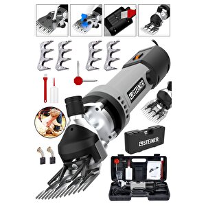 Alman 9900 W Devir Ayarlı Çift Soğutmalı Koyun Kırpma Kırkma Makinesi + 4 Adet Üst Bıçak