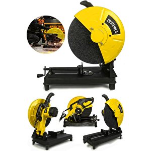 Alman Turbo 9000 Bakır Sargılı Çelik Şanzuman Profil Demir Ve Metal Kesme Makinesi 355 Mm