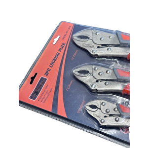 Bultaş Ayarlı Üçlü Polis Pense Seti – 5’’ (140 Mm), 7’’ (180 Mm), 10’’ (250 Mm) – Siyah Krom Vanadyum Gövde