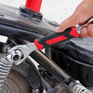 Çok Fonksiyonlu Anahtar Lokma Seti Çift Başlı 360 Derece Dönebilen Kafaoynar Başlı