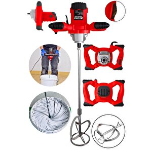 Alman Gt-red 3000 Bakır Sargı 6 Kademe Devir Ayarlı Elektrikli Alçı Boya Ve Harç Karıştırıcı Mikser