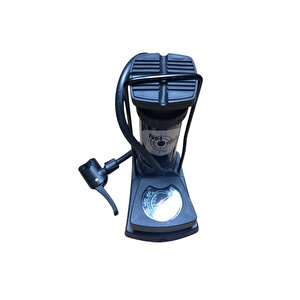 Mini Bisiklet Pompası Göstergeli Taşınabilir Ayak Pompası Motorsiklet Ve Araç Pompası