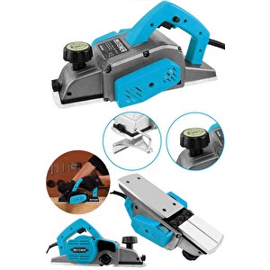 Alman 4200 Watt Sjs Bakır Sargılı Metal Şanzıman Motor Korumalı Çift Bıçaklı Planya Rende Makinesi