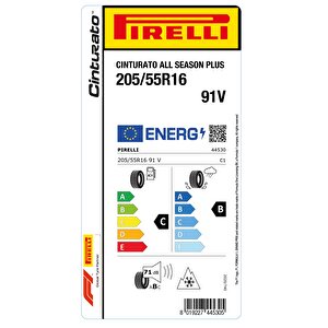 205/55r16 91v Cınturato All Season Plus 4 Mevsim C-b-71 Oto Lastiği (üretim Yılı: 2025)