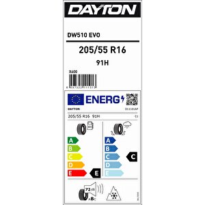 Day.205/55r16 91h Dw510e (e-c-72) (kiş) Dayton Lasti̇k (2025)