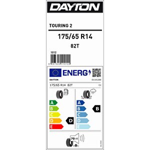 175/65r14 82t Tourıng 2 D-b-70 Yaz Oto Lastiği (üretim Yılı: 2025)