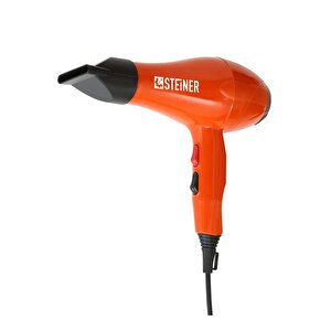 3400 W Profesyonel Saç Kurutma Makinesi Fön Makinesi Ac Motor Ms-9001 Turuncu + 2 Adet Başlık