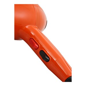 3400 W Profesyonel Saç Kurutma Makinesi Fön Makinesi Ac Motor Ms-9001 Turuncu + 2 Adet Başlık