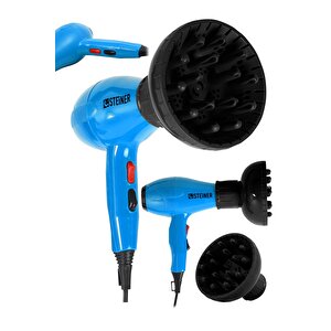 Alman 3600 Watt Professional Saç Kurutma Makinesi Ac Motor Fön Makinesi + Difüzör + 2 Adet Başlık