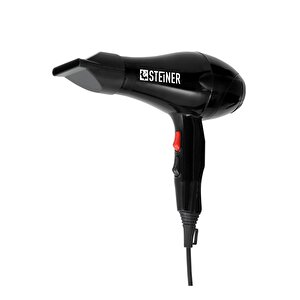 Alman 3800 Watt Profesyonel Saç Kurutma Makinesi Fön Makinesi Ac Motor Ms-9001 Siyah + 2 Adet Başlık