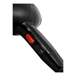 Alman 3800 Watt Profesyonel Saç Kurutma Makinesi Fön Makinesi Ac Motor Ms-9001 Siyah + 2 Adet Başlık