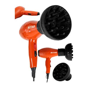 Alman 3400 Watt Ac Motor Saç Kurutma Makinesi Professional Fön Makinesi + Difüzör + 2 Adet Başlık