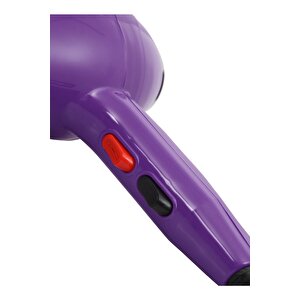 Alman 3600 Watt Profesyonel Saç Kurutma Makinesi Fön Makinesi Ac Motor Ms-9001 Mor + 2 Adet Başlık
